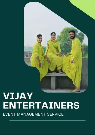 Get The Event Management Services in Ludhiana by Vijay Entertainers