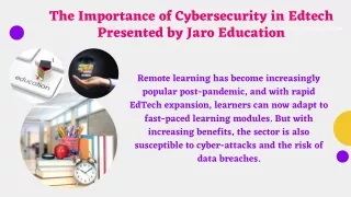 the importance of cybersecurity in edtech