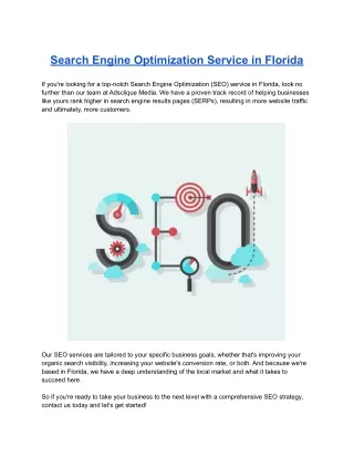 search engine optimization service in florida