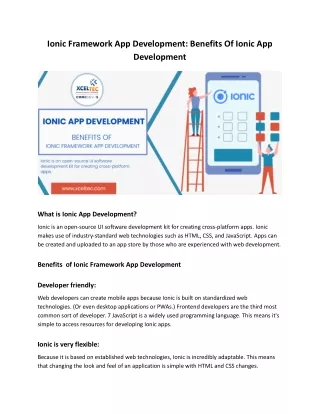 ionic framework app development benefits of ionic