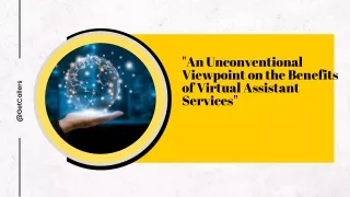 An Unconventional Viewpoint on the Benefits of Virtual Assistant Services