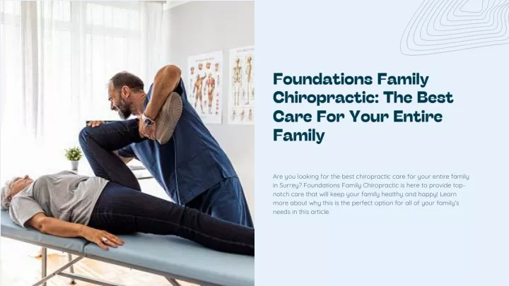 foundations family chiropractic the best care