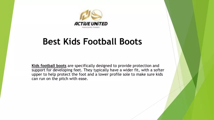 best kids football boots