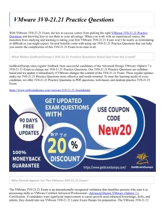 VMware 3V0-21.21 Practice Questions