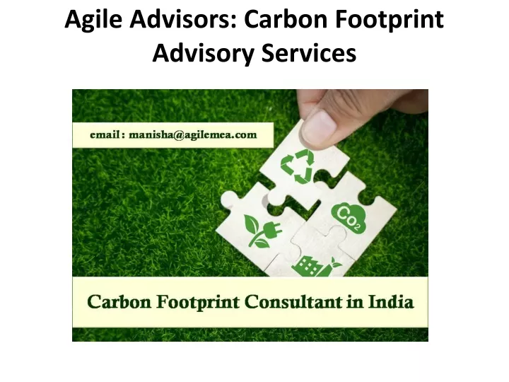 agile advisors carbon footprint advisory services