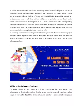 AI marketing in Sports_ Future Challenges and Trends