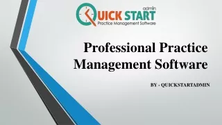 professional practice management software