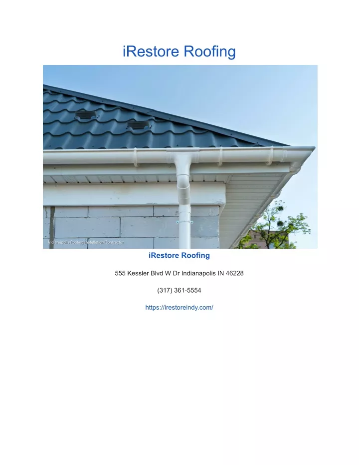 irestore roofing