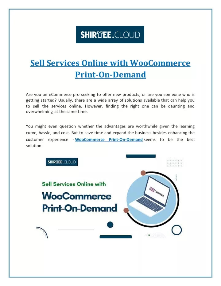 sell services online with woocommerce print