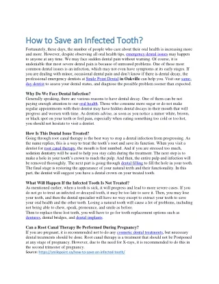 how to save an infected tooth how to save