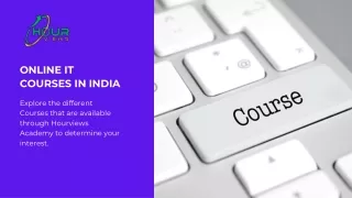 Strengthen Your Career Prospects With Online IT Courses In India