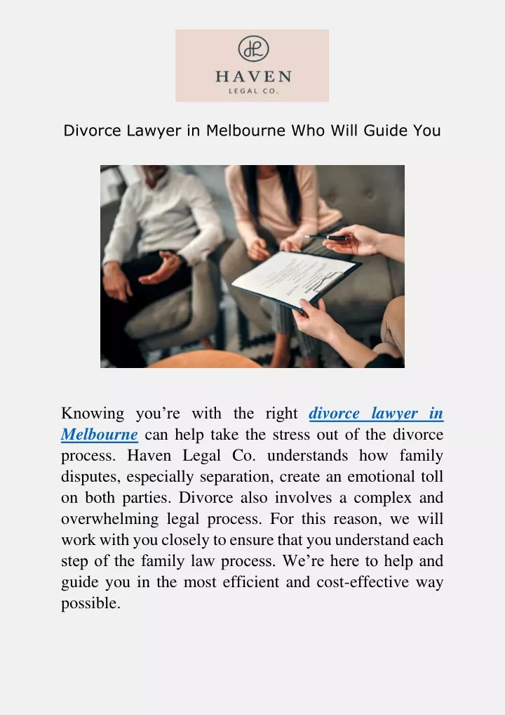 divorce lawyer in melbourne who will guide you