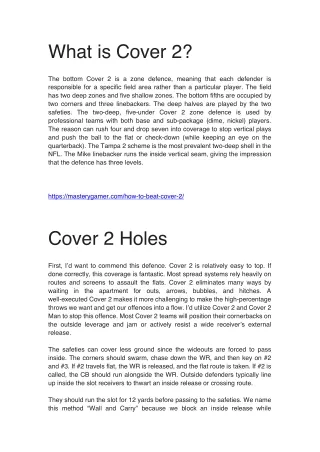 what is cover 2