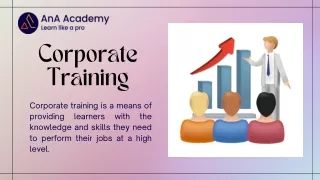 Corporate Training in Madurai - AnA Academy