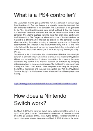 How to Connect PS4 Controller to Nintendo Switch