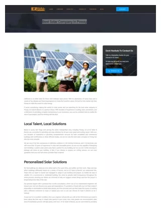 Best Solar Company in Poway