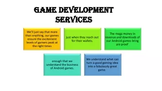 Game Development Services | Game Development Company