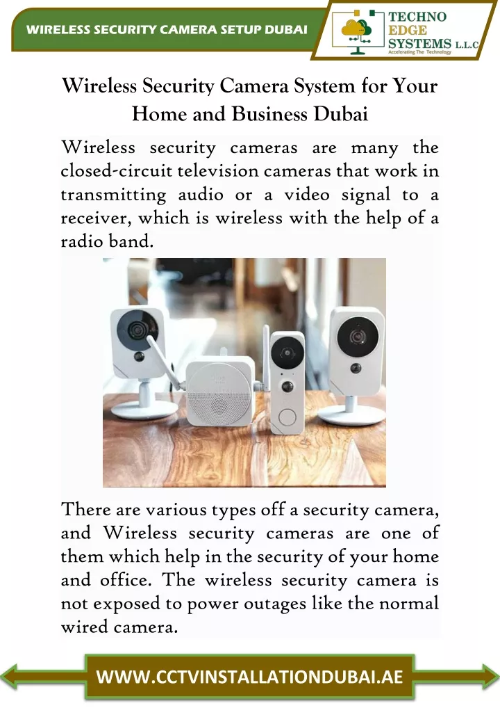 wireless security camera setup dubai