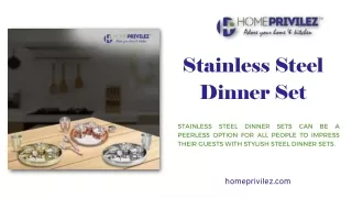 Stainless Steel Dinner Set