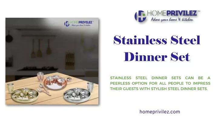 stainless steel dinner set