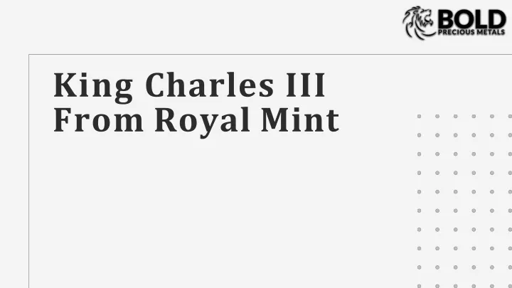 king charles iii from royal mint