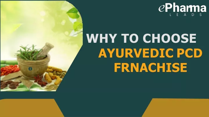 why to choose ayurvedic pcd frnachise