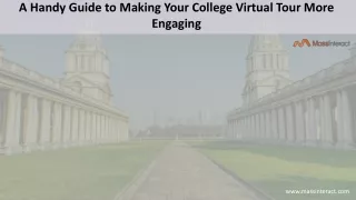 A Handy Guide to Making Your College Virtual Tour More Engaging