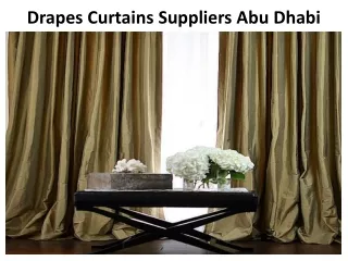 Drapes Curtains Suppliers Abu Dhabi