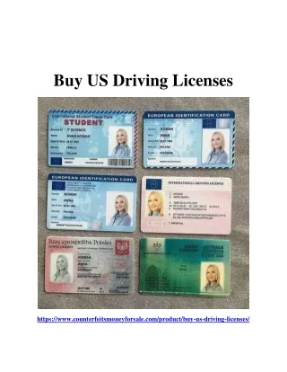 Buy US Driving Licenses