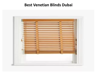 Best Venetian Blinds Dubai