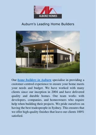 Experienced Home Builders In Castle Hill and Auburn
