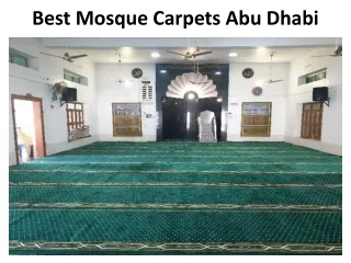 Best Mosque Carpets Abu Dhabi