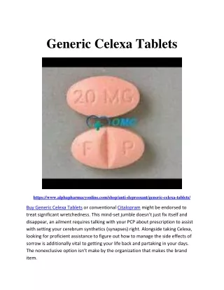 Generic Celexa Tablets