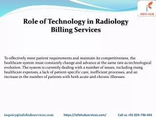 Role of Technology in Radiology Billing Services