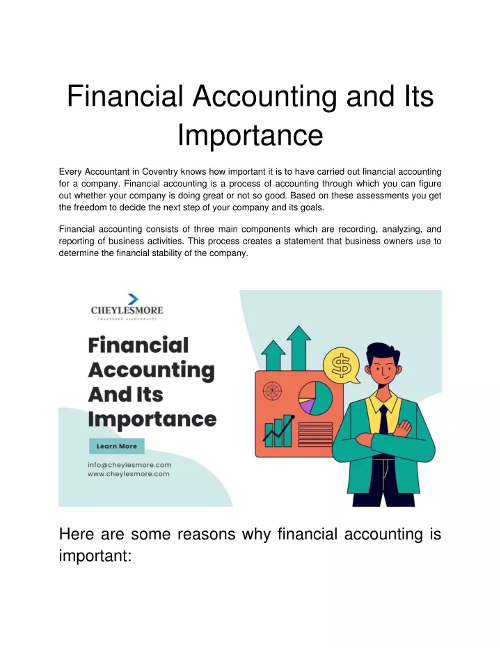 financial accounting and its importance