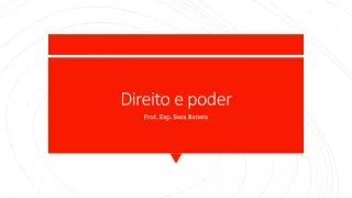 direito e poder
