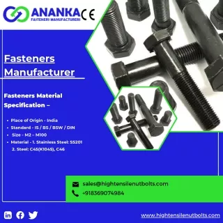 Fasteners | Bolts | Nuts - Ananka Group