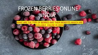 FROZEN BERRIES ONLINE INDIA