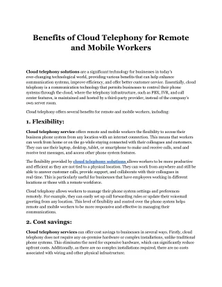 Benefits of Cloud Telephony for Remote and Mobile Workers.docx