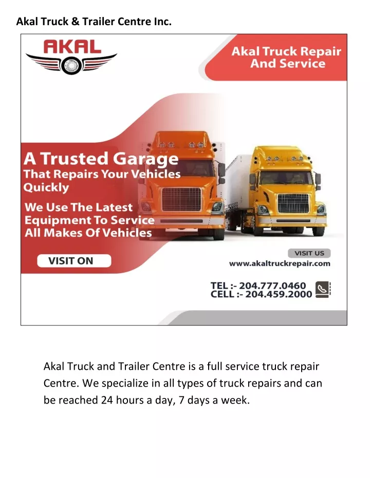 akal truck trailer centre inc