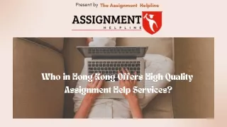 Who in Hong Kong Offers High-Quality Assignment Help Services