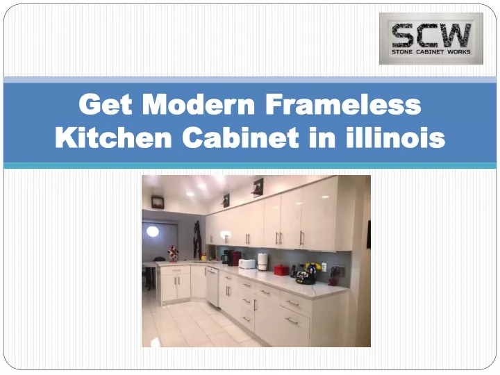 get modern frameless kitchen cabinet in illinois