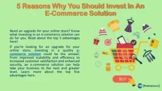 E-Commerce Solution