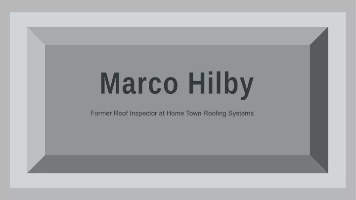 marco hilby