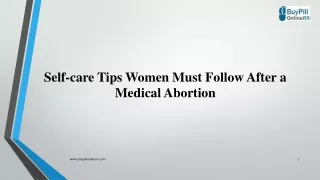 Self-care Tips Women Must Follow After a Medical Abortion
