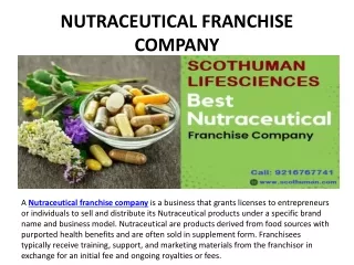 The Best Nutraceutical PCD Franchise Opportunities Available Right Now