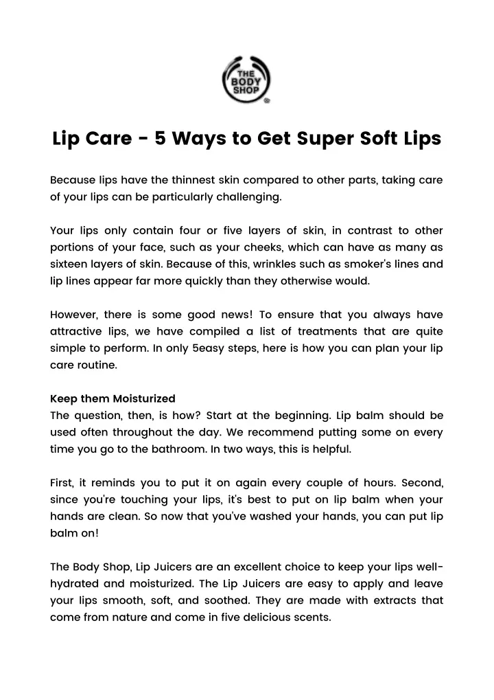 lip care 5 ways to get super soft lips