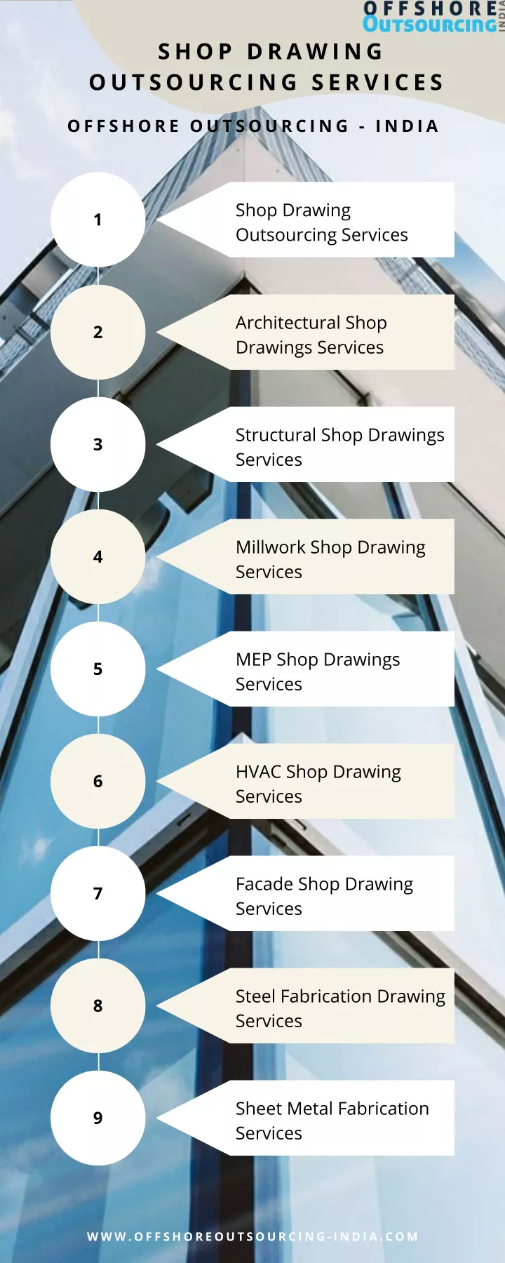 shop drawing outsourcing services