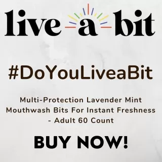 Multi-Protection Lavender Mint Mouthwash Bits For Instant Freshness - Adult 60 C