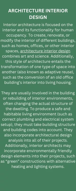 architecture interior design interior
